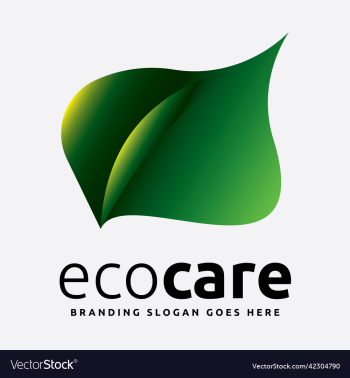 eco care and organic green logo