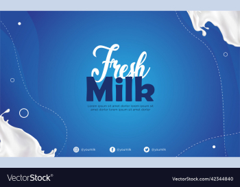 fresh milk banner advertising