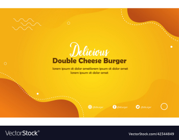 yellow and orange food banner template