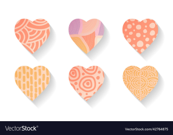 a set isolated single design element heart icon