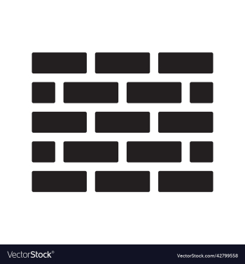 black wall icon or logo