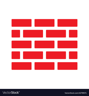 red wall icon or logo