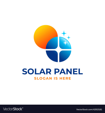 solar panel cleaning service logo design