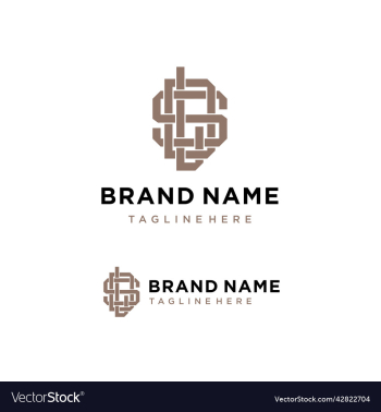 monogram letter logo template