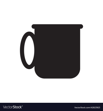 black coffee cup solid icon