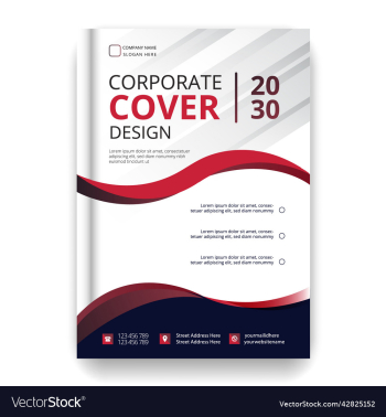 business annual report cover page design