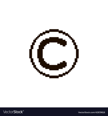 black copyright symbol on white background