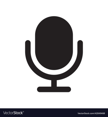 black microphone icon