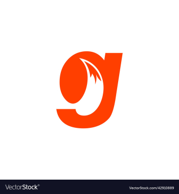 letter g with fox icon logo
