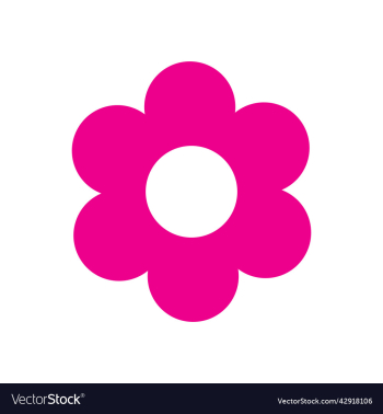 pink flower solid icon