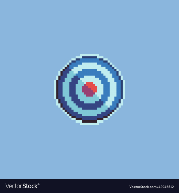 bullseye target and arrow pixel art