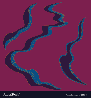 abstract art violet blue and yellow colours wave