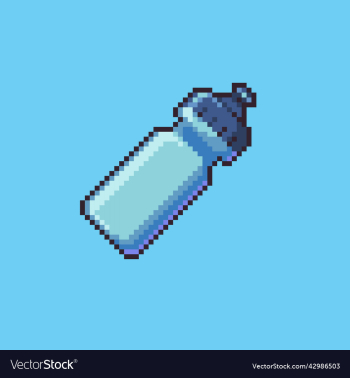 water bottle pixel art icon