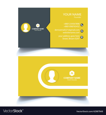 simple modern professional business card