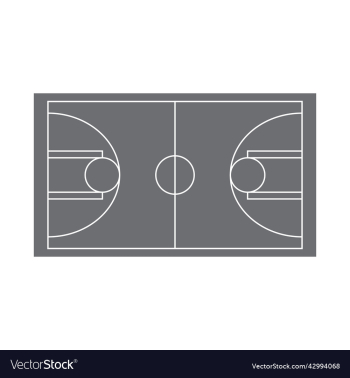 grey basketball court icon