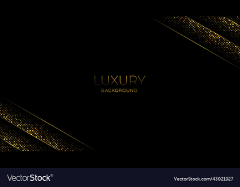 luxury black abstract background with golden