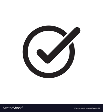 black check mark icon