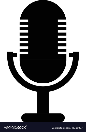 audio microphone silhouette