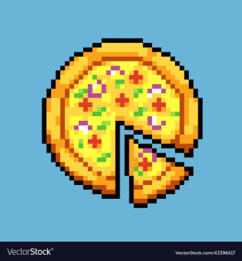 pixel art pizza icon