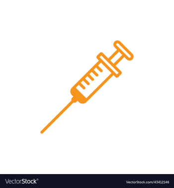 orange injection line icon