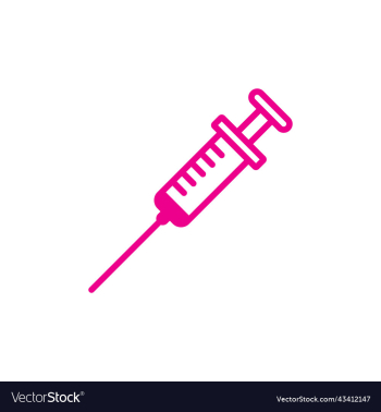 pink injection line icon