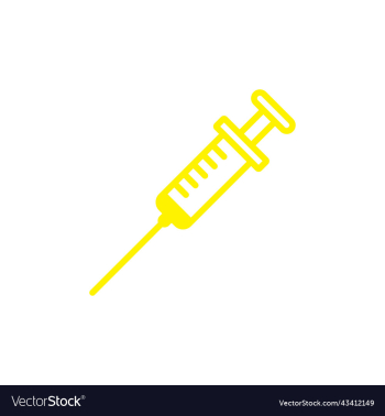 yellow injection line icon