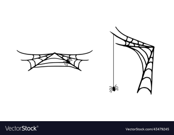halloween elements spider silhouette