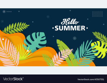 colorful summer background layout banners design