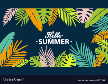 colorful summer background layout banners design