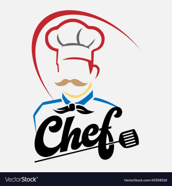 creative chef cooking logo