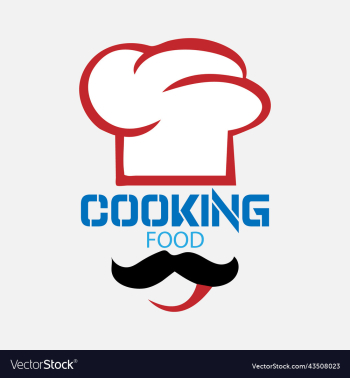 chef cooking food creative logo