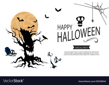 halloween party banner template