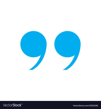 blue quotation mark icon