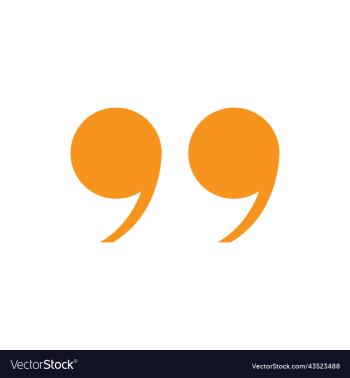 orange quotation mark icon