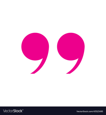 pink quotation mark icon