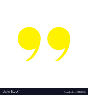 yellow quotation mark icon