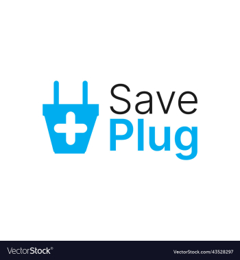 save plug logo design for plug company