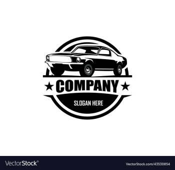 muscle car logo template for your company
