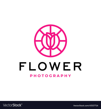 flower photography logo design