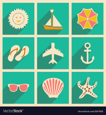 Flat with shadow concept and mobile application vector image