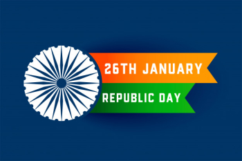 National happy republic day of india Free Vector