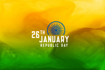 Abstract republic day of india Free Vector