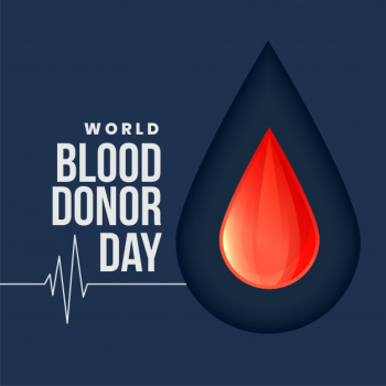 World blood donor day concept background