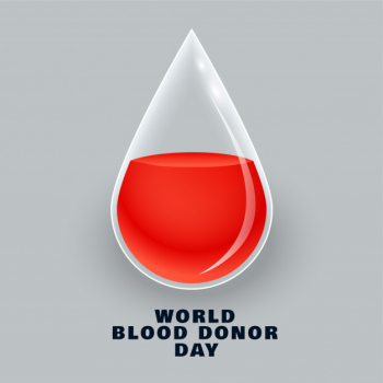 Blood donor day Free Vector