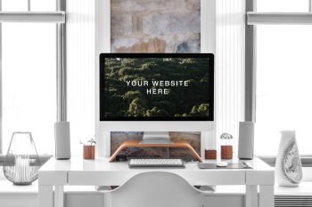 iMac 27&#8243; Mockup your website here 