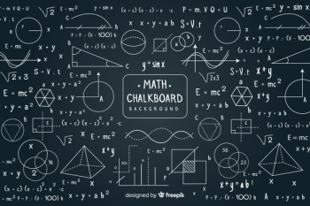 Maths chalkboard