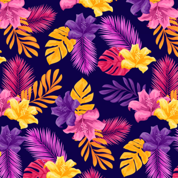 Tropical pattern Free Vector