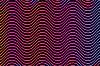 Neon wavy&nbsp;psychedelic background Free Vector