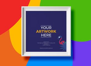 Free Frame Mockup For Design &#038; Branding your artwork here 