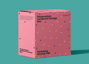Free Packaging Box Mockup PSD For Presentation 2018 photorealistic cardboard package box. pholgre carbt k packaging mockup psd 
